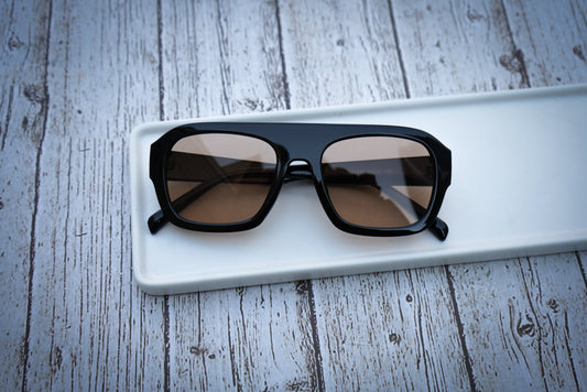 Adult UV400 brown pilot sunglasses