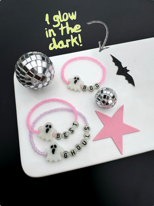 Glow in the dark “best ghouls” bracelets