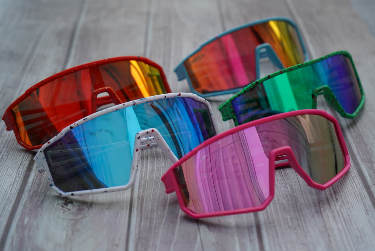 Large youth UV400 polarized cycling sunnies