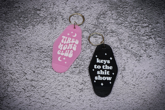 Mom life keychains
