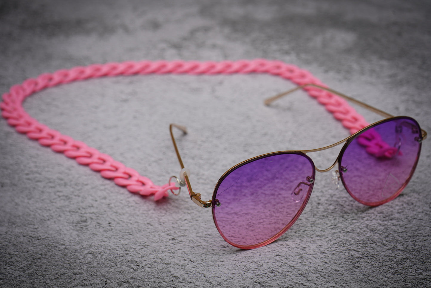 Pink acrylic sunglass strap