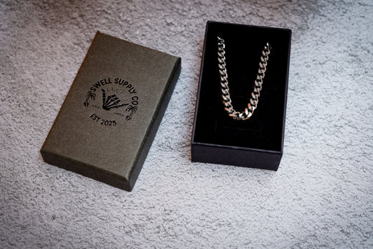 5mm stainless steel silver Miami Cuban