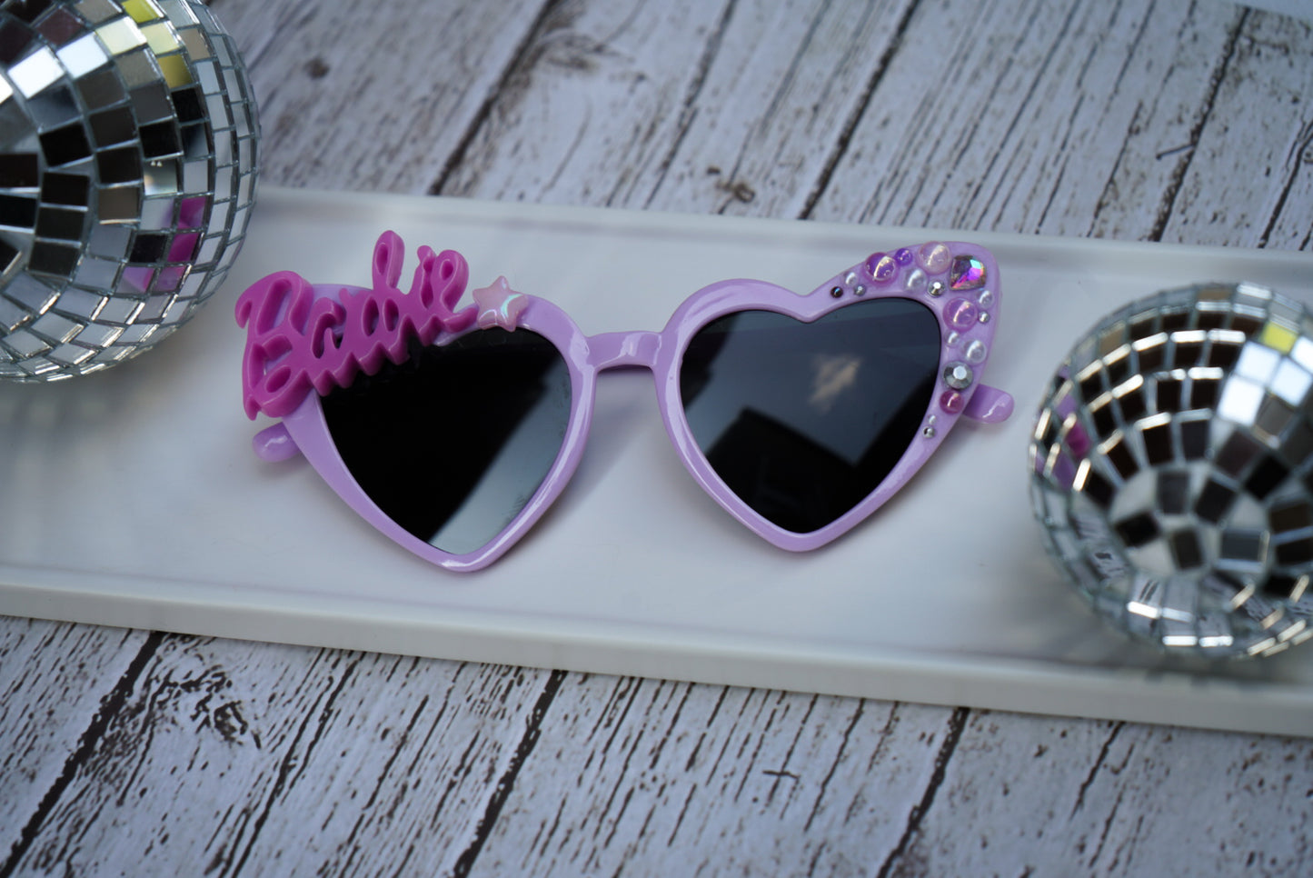 Barbie puprle hearts