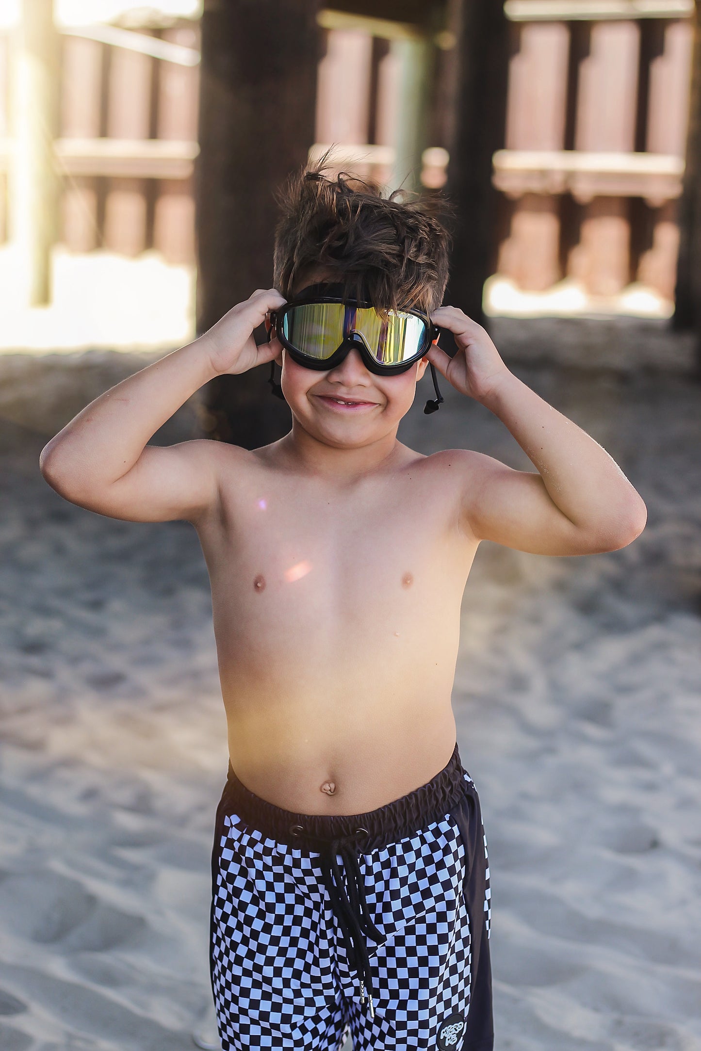 Swell UV protected swim goggles
