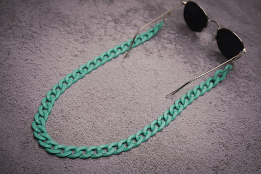 Blue acrylic sunglass strap