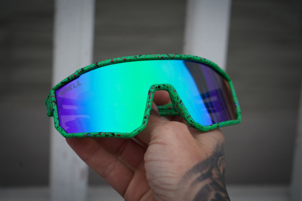 Large youth UV400 polarized cycling sunnies