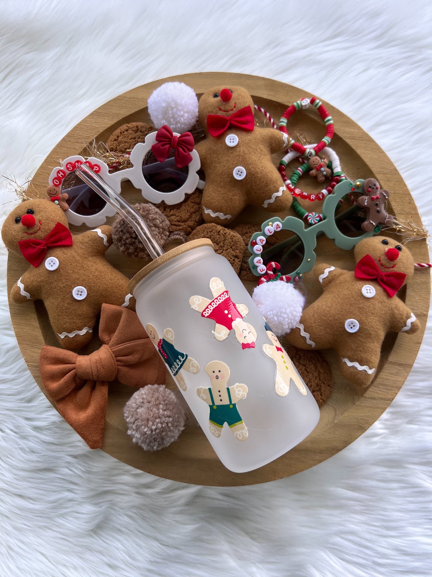 Gingerbread man tumbler