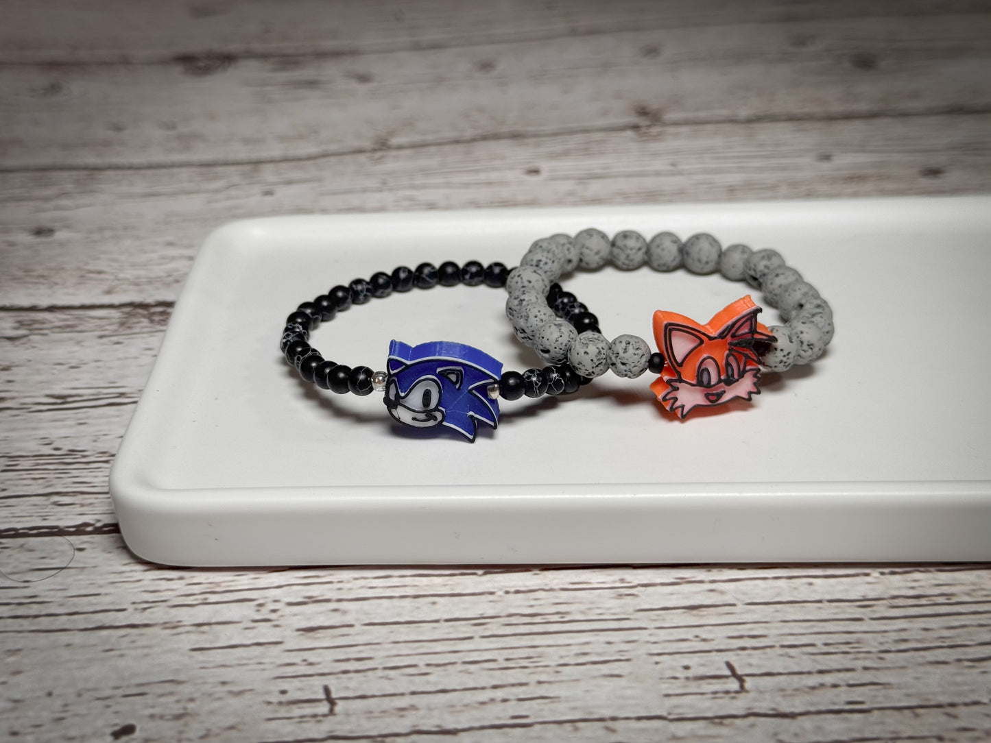 Sonic & tails bracelets