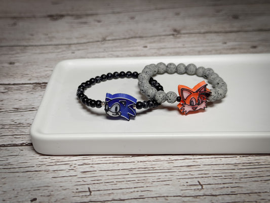 Sonic & tails bracelets