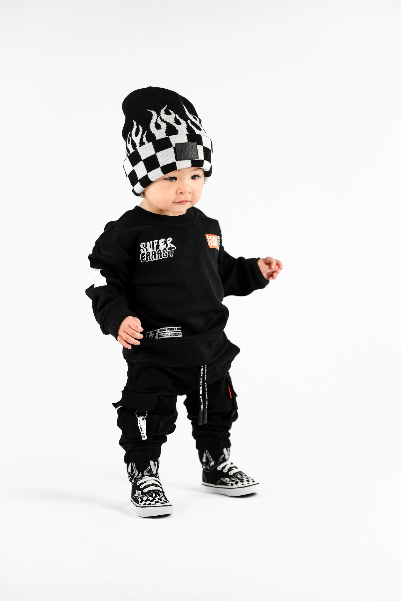 Checker Flame Beanie