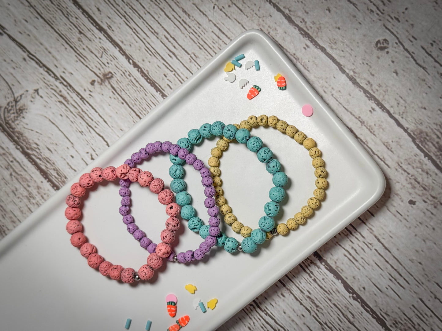 Spring lava bracelets