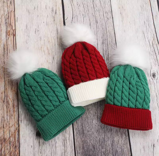 Adult & kid’s Christmas knitted beanies