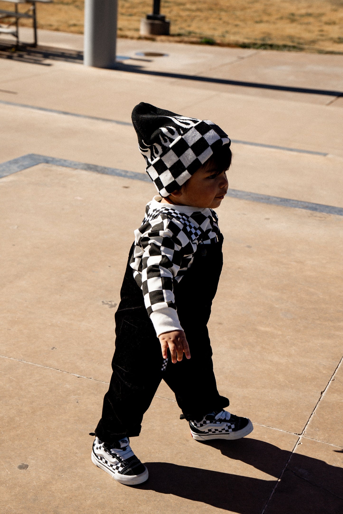 Checker Flame Beanie