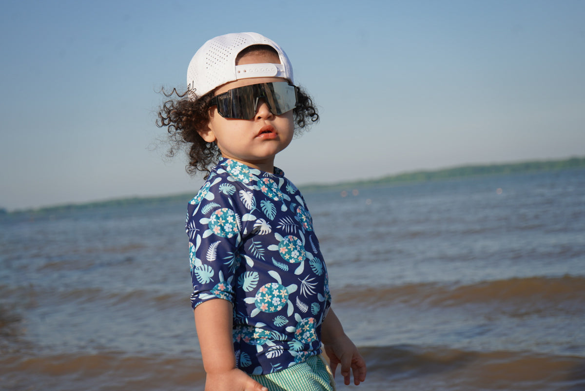 Kid’s black or pink rimless sports sunnies (age 2-9)