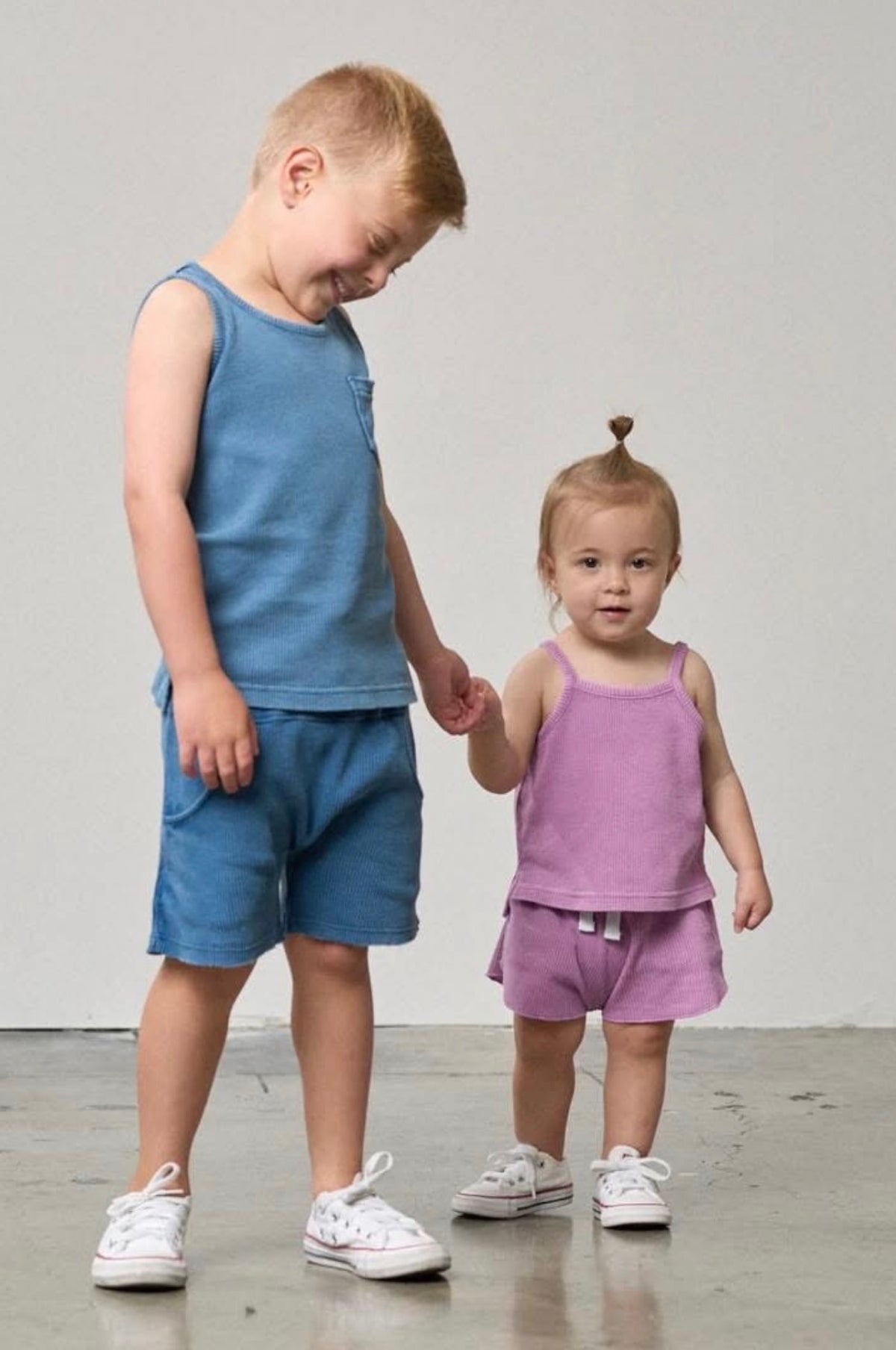 Little Bipsy 8T,9T blue waffle set