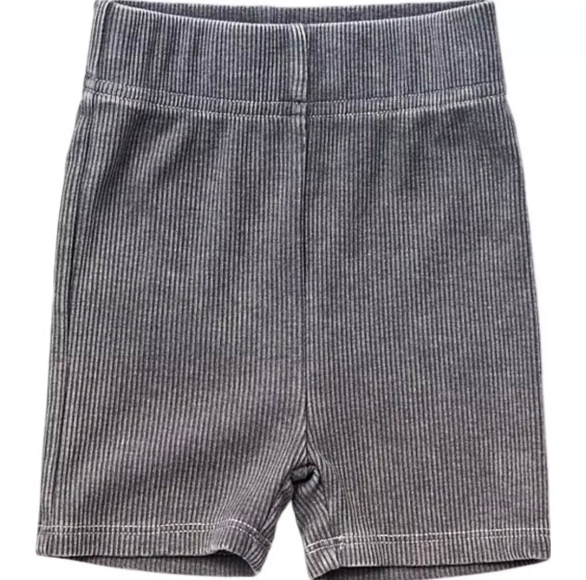 Little Bipsy ribbed acid wash biker shorts (2/3, 3/4, 8Y, 9Y)