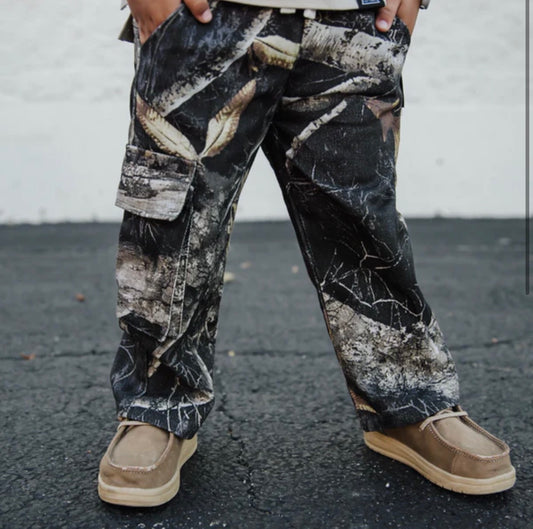 CAMO BAGGY CARGOS (SIZE UP 1 SIZE) 12/18 months