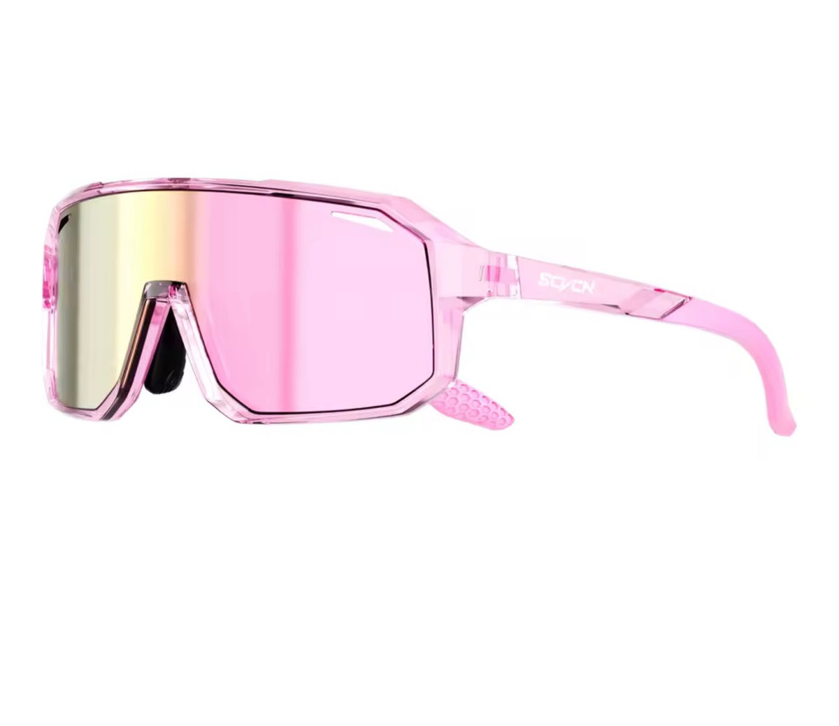 Youth pink SCVCN sports sunglasses polarized
