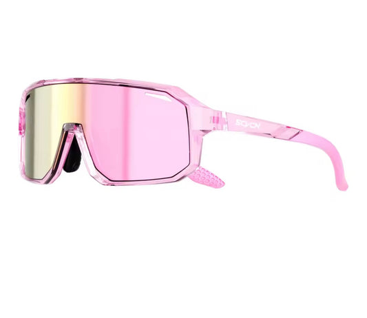 Youth pink SCVCN sports sunglasses polarized