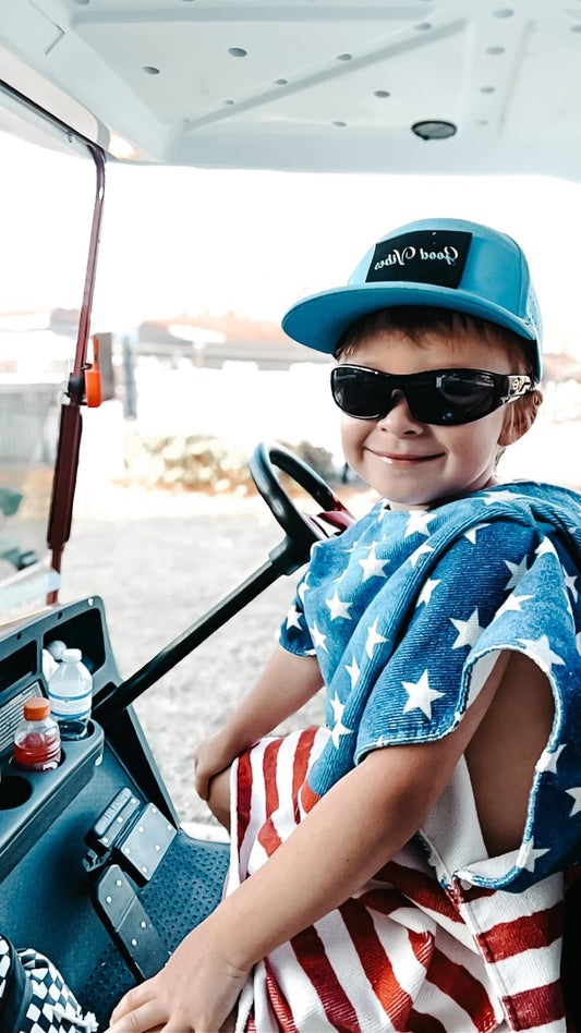 Mirrored speckled wrap around sports sunnies