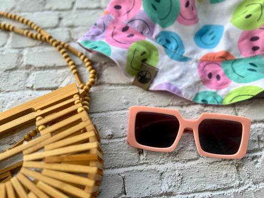 Pink square sunnies