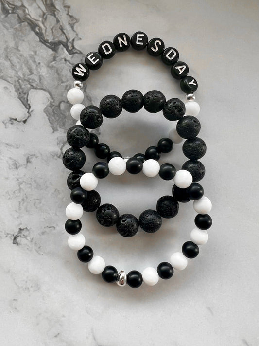 Wednesday Addams bracelet set