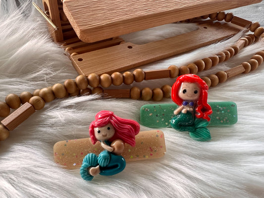 Mermaid resin clips