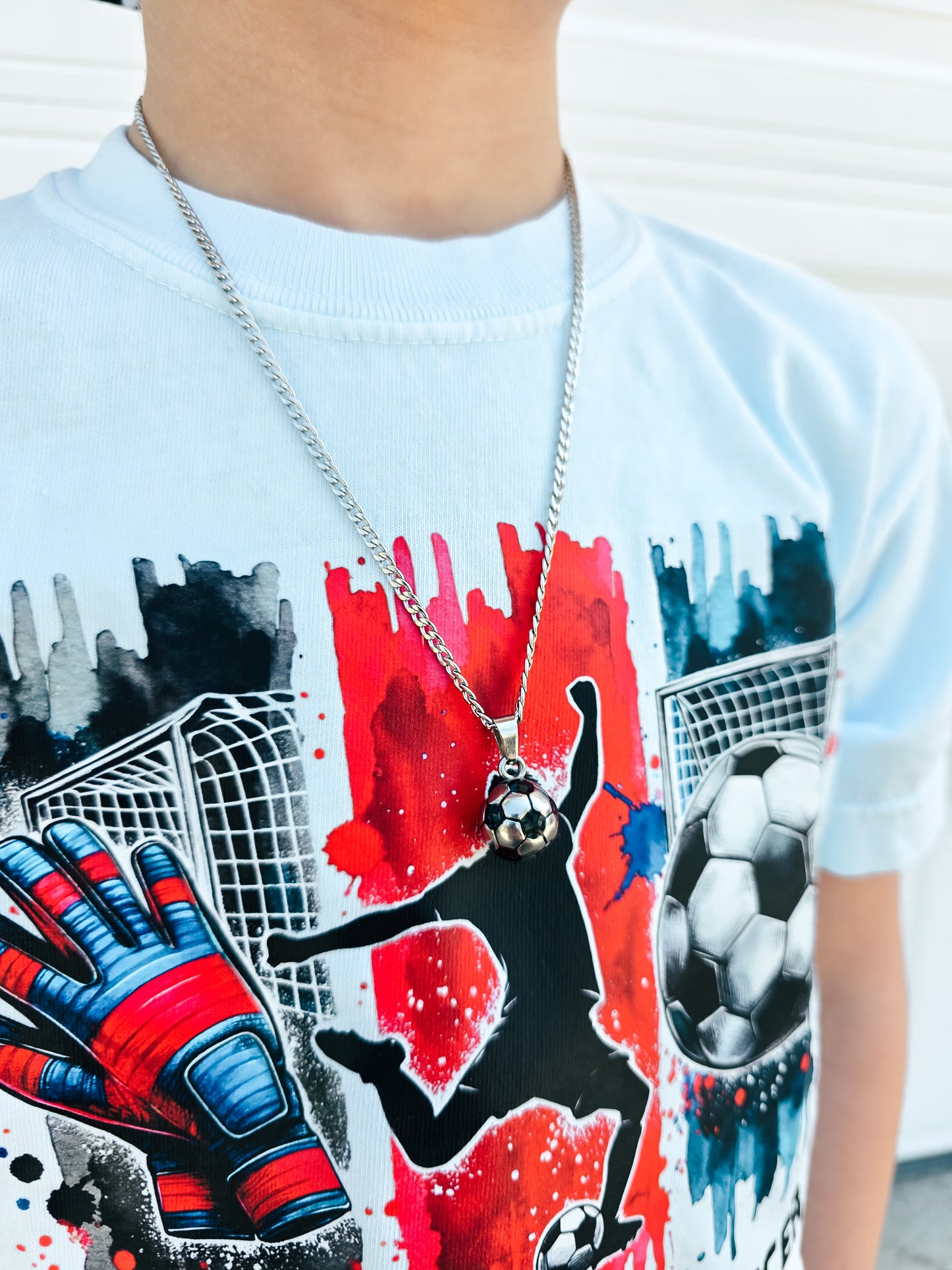 Soccer ball necklace